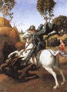 RAFFAELLO Sanzio Kill dragon oil painting